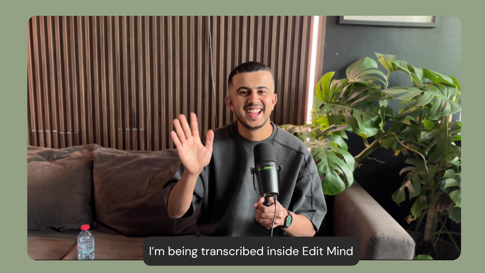 Podcast being transcribed